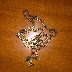 Gold plaited necklace!